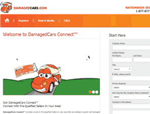 Tablet Screenshot of connect.damagedcars.com